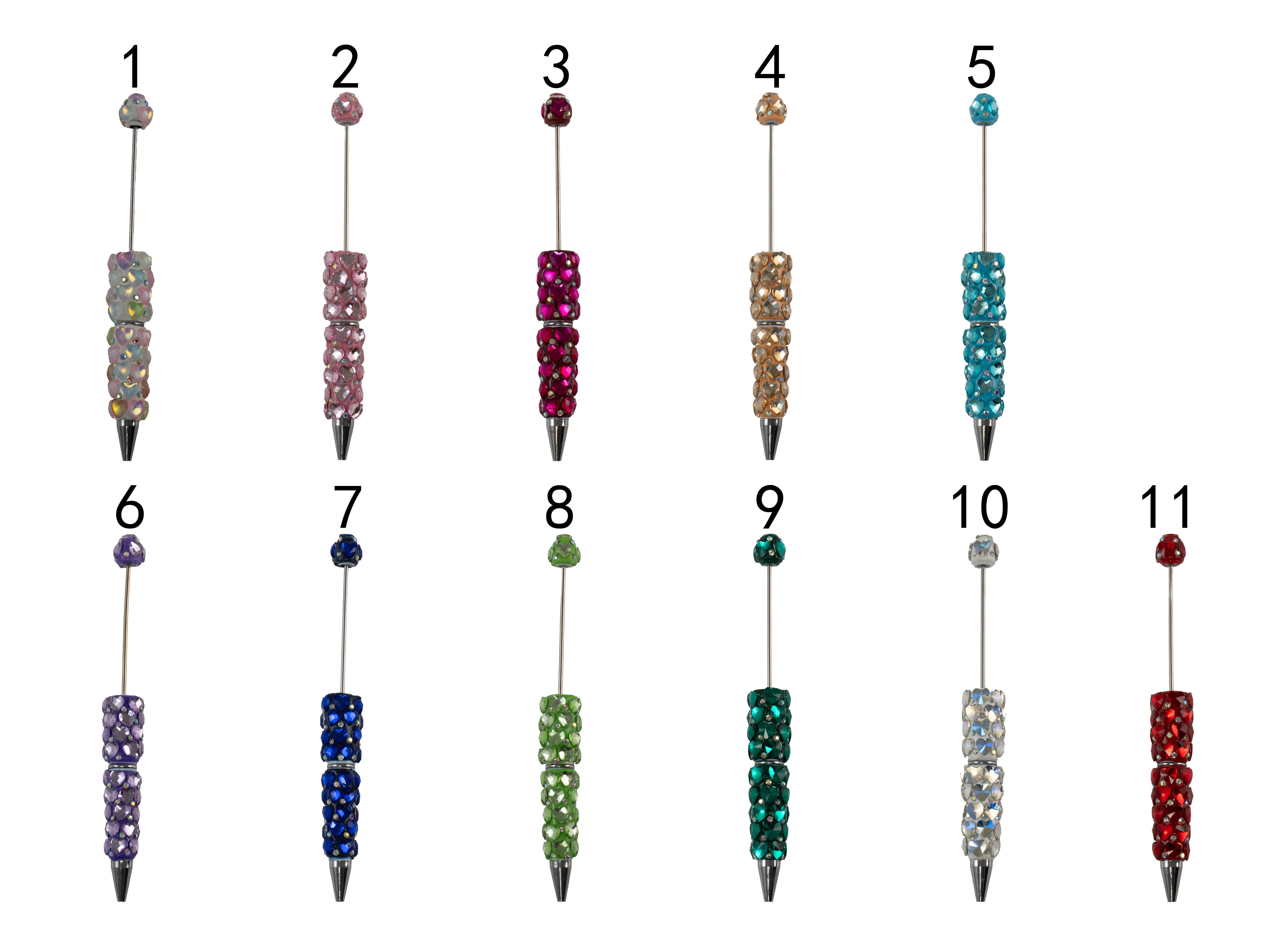 Heart Crystal Beadable Pen