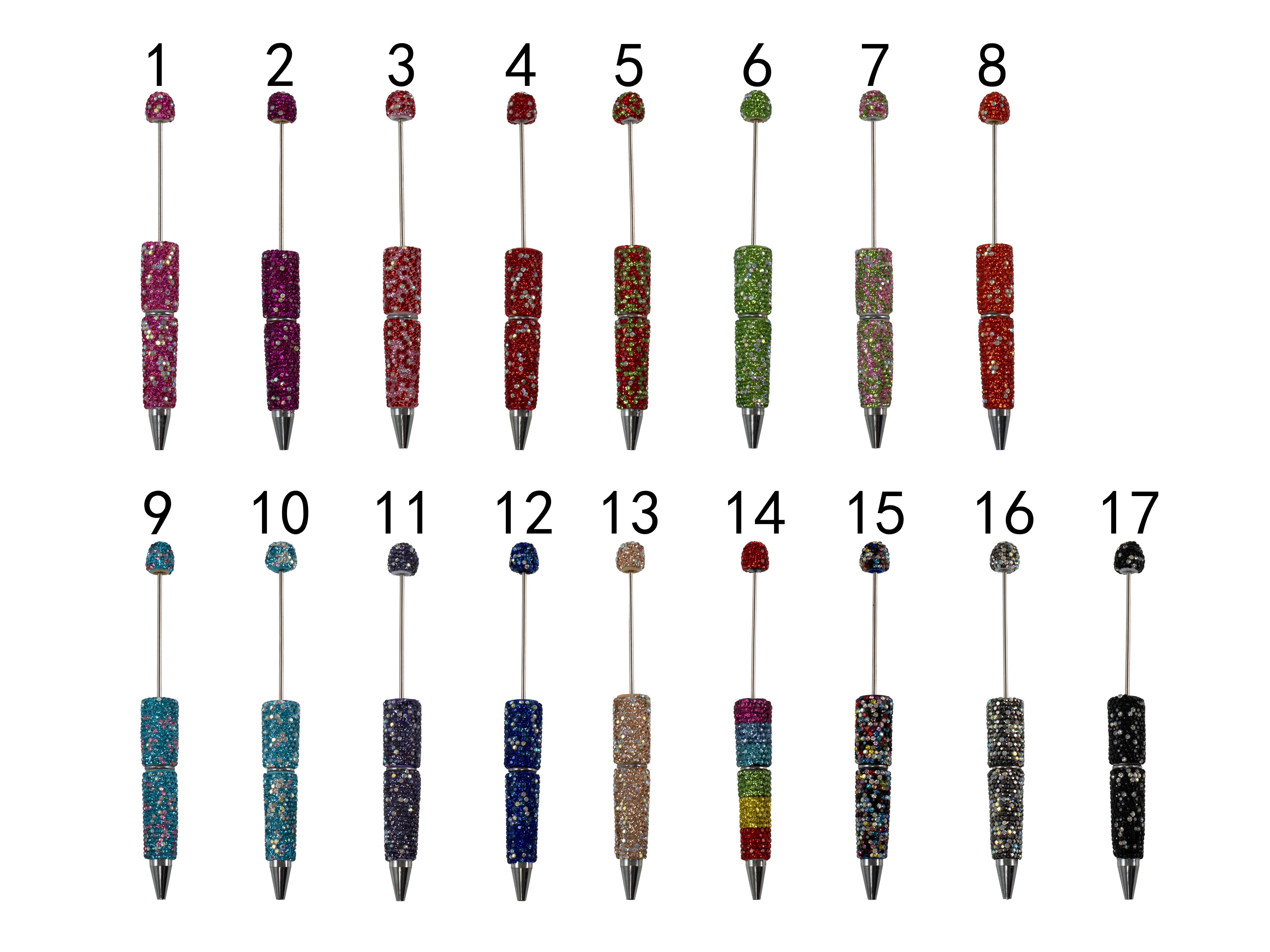 Clay Rhinestone Beadable AB Pen