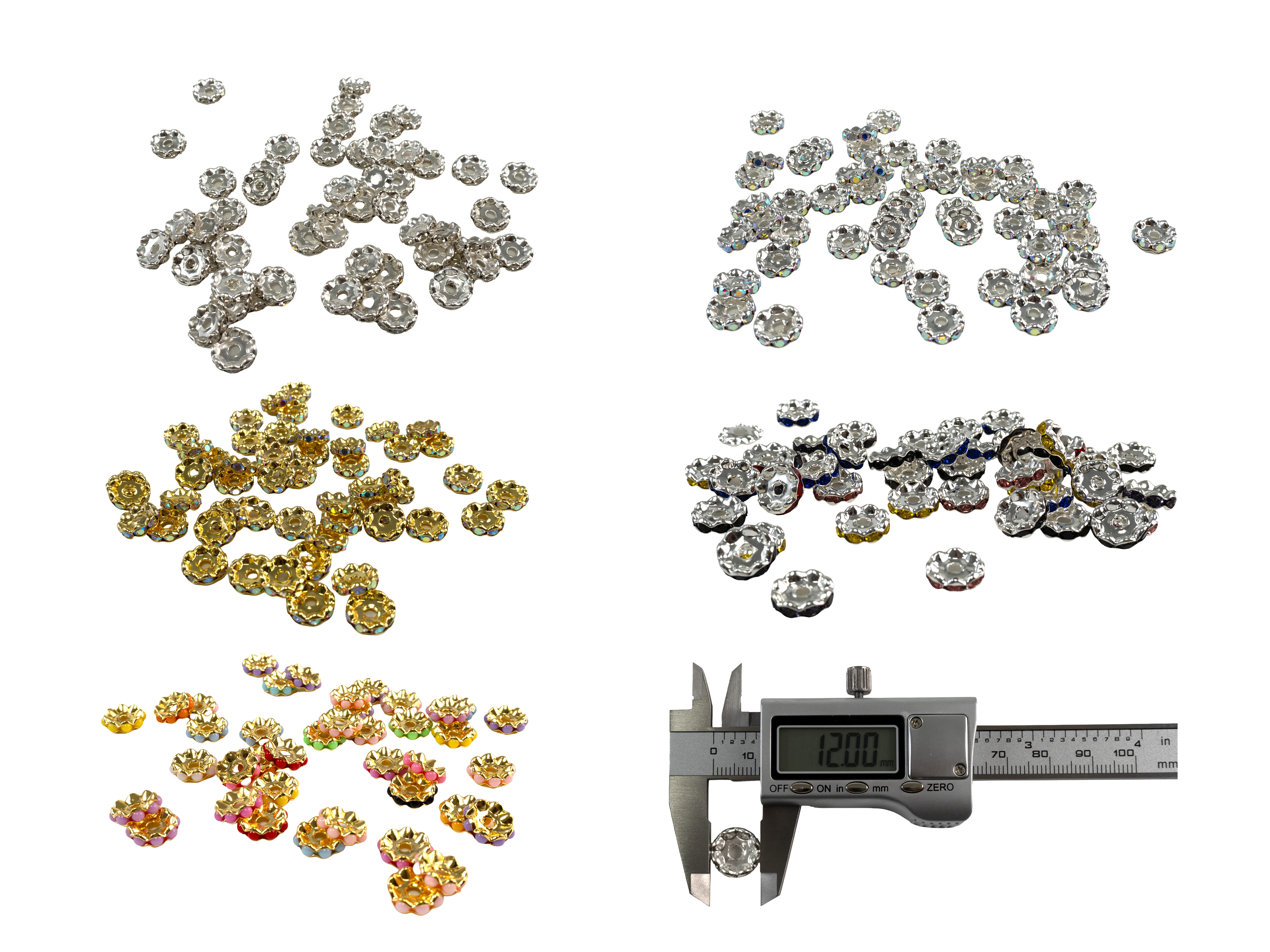 12mm Alloy Wavy Spacers For Beadable Pens